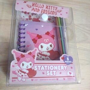 Hello Kitty Friends Valentines Kuromi Stationary Set Kawaii Harajuku y2k